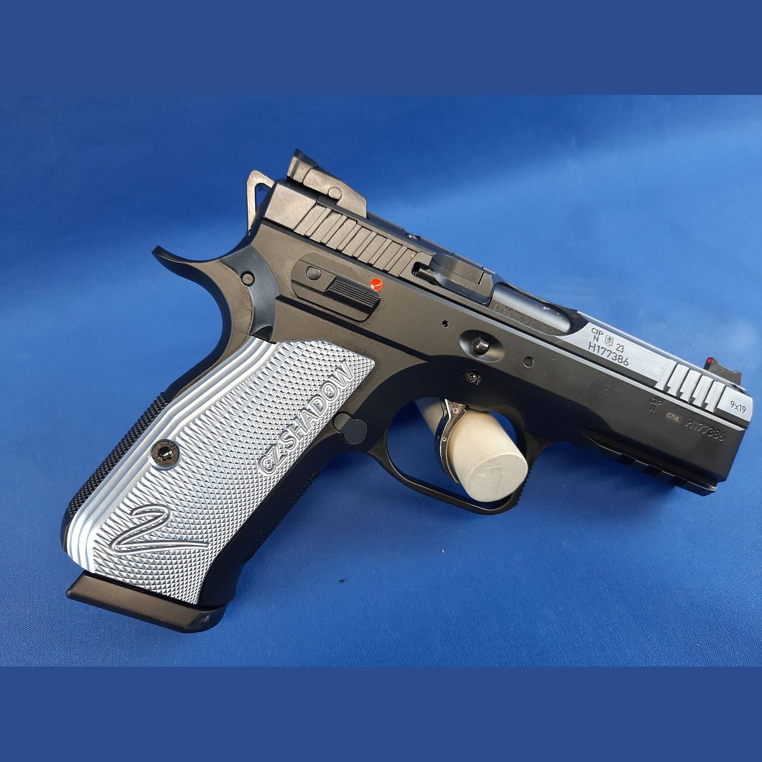 CZ 75 SHADOW 2 COMPACT OR 9X19 BP GREY GRIP rechts