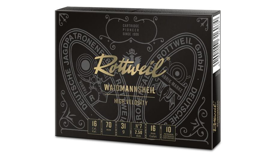 Rottweil Waidmannsheil HV 16/70 2,5 mm, 31g. 10Stk.