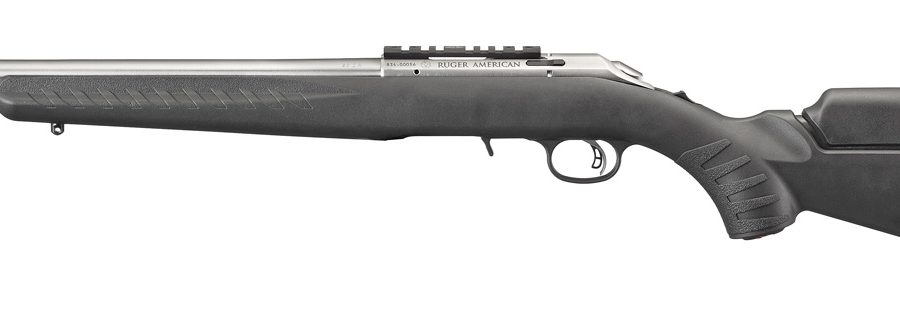 Ruger American Rimfire Stainless Kal.22 lr.,LL:18″,rostfrei/schwarz,10 Schuss