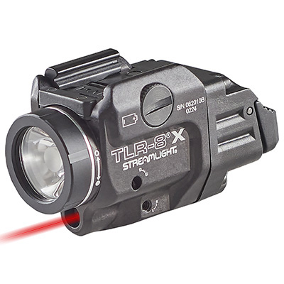 Streamlight TLR-8 X WAFFENLICHT MIT ROTEM LASER, 500 Lumen