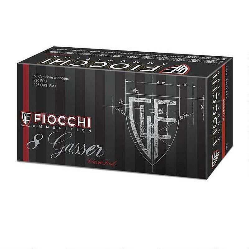 Fiocchi 8mm Gasser FMJ 126gr. 8,17g.  50Stk.