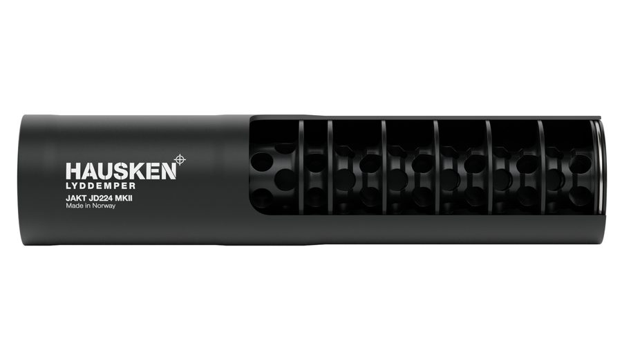 HAUSKEN Schalldämpfer JAKT JD 224 MKII Schwarz Kal. .240/.243/.244/6mm incl. Gewindeadapter