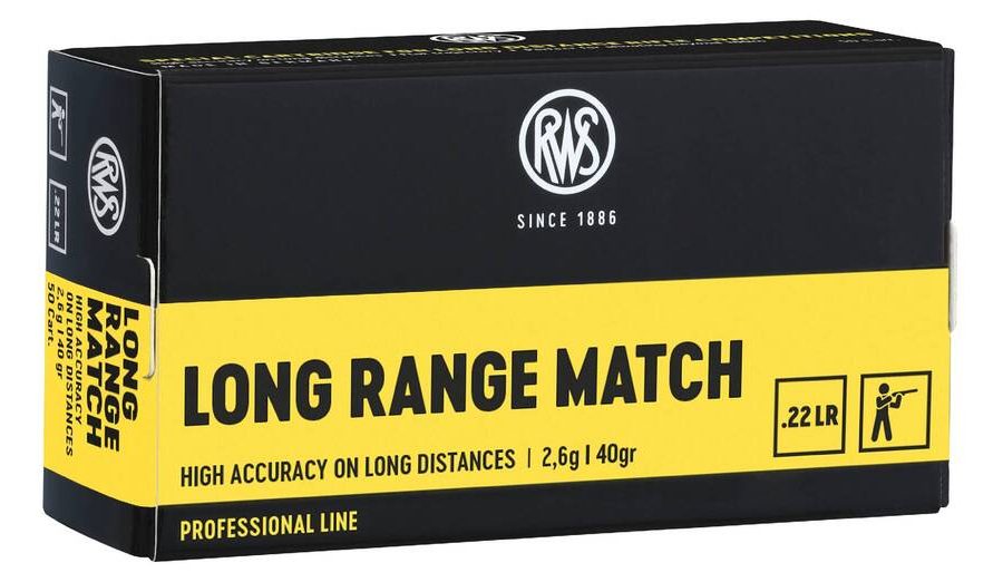 RWS .22 LONG RANGE MATCH 2,6g/40gr